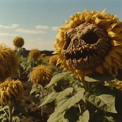 Blood sunflowers