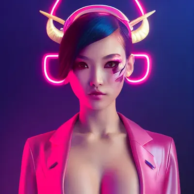 Demon in pink