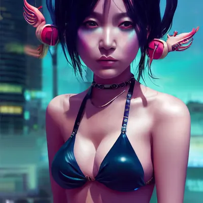 Beautiful female demon
