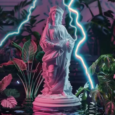 Neon marble