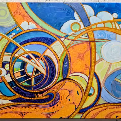 Dimension53, Original physical painting.