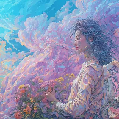 The Artist's Peaceful Contemplation