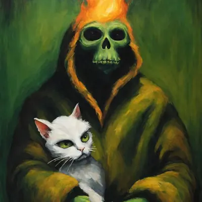 Death pepe feels warm man 