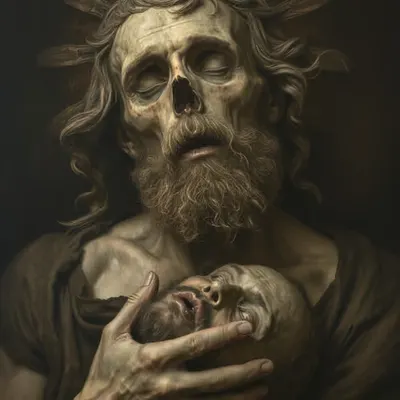 The severed head