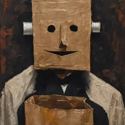 Empty paper bag