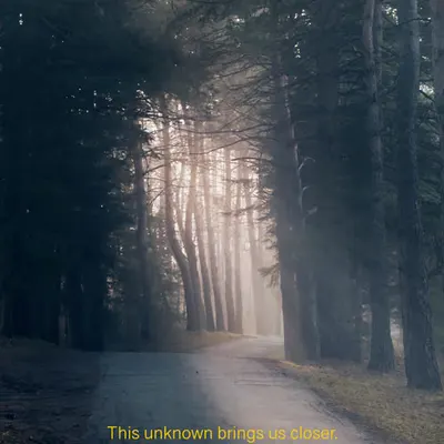 This unknown brings us closer.