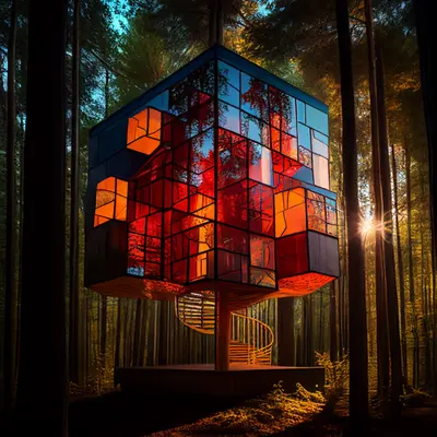 Rubik's Cube Treehouse
