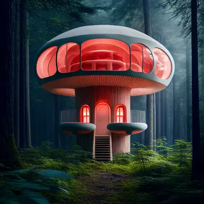 Alien Mushroom Treehouse