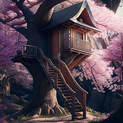 Secret Sakura Treehouse