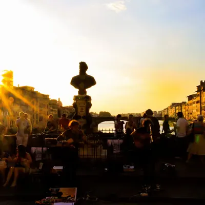 Sunset at Ponte Vecchio