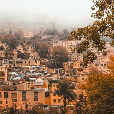 A Misty Mountain Village