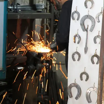 Crafting Sparks: The Blacksmith at Work