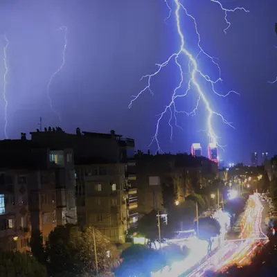 Lightning Over Izmir