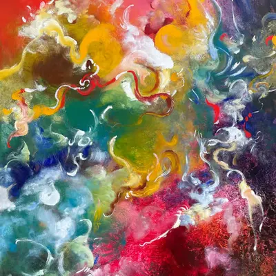 "Chromatic Dance of Abstraction"