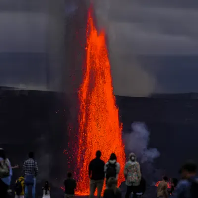Largest Lava Fountain Ever recorded 