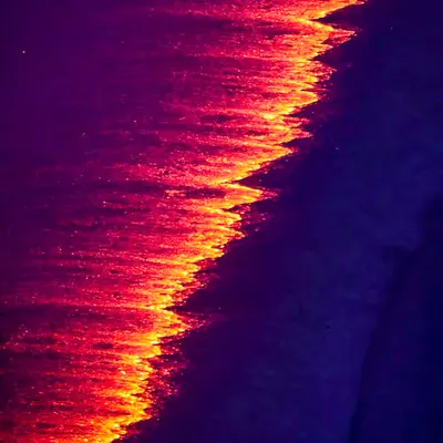 Sunset Lava Beach