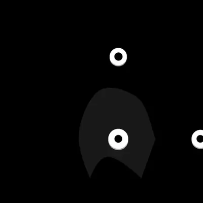 Kinetic Base Blob #18 (~42 Size 830 Kinetic Blobs with 37 Eyes Sporting the Just Eyes Theme)