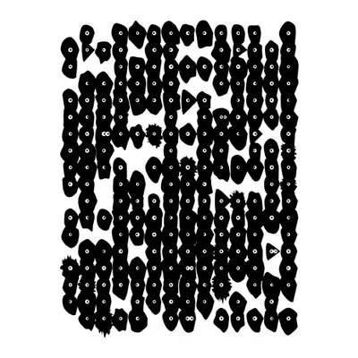 Kinetic Base Blob #44 (~252 Size 96 Kinetic Blobs with 214 Eyes Sporting the Ink Theme)