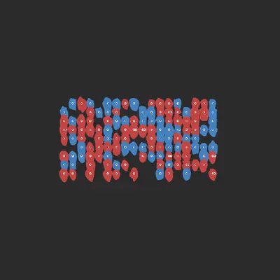 Kinetic Base Blob #69 (~162 Size 64 Kinetic Blobs with 135 Eyes Sporting the 3D Theme)