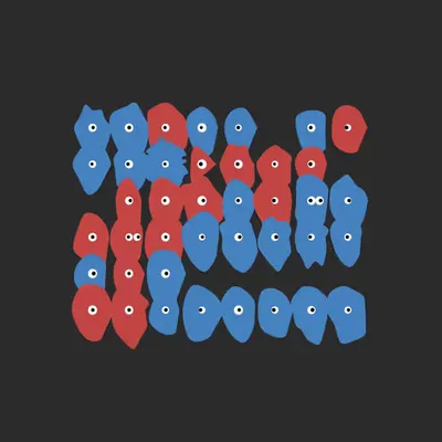 Kinetic Base Blob #76 (~48 Size 169 Kinetic Blobs with 42 Eyes Sporting the 3D Theme)