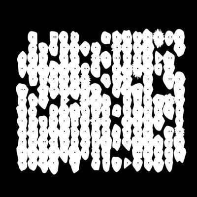 Kinetic Base Blob #83 (~208 Size 109 Kinetic Blobs with 186 Eyes Sporting the Inverted Classic Theme)