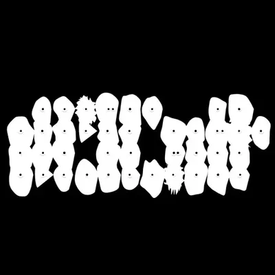 Kinetic Base Blob #97 (~48 Size 163 Kinetic Blobs with 42 Eyes Sporting the Inverted Classic Theme)