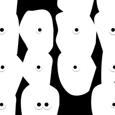 Kinetic Base Blob #99 (~56 Size 665 Kinetic Blobs with 49 Eyes Sporting the Inverted Classic Theme)