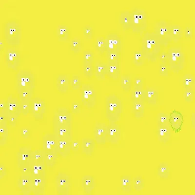 14x17 Basedpepen Blob with 152 Eyes #17