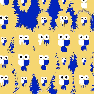 12x8 Basedpepen Blob with 168 Eyes #28