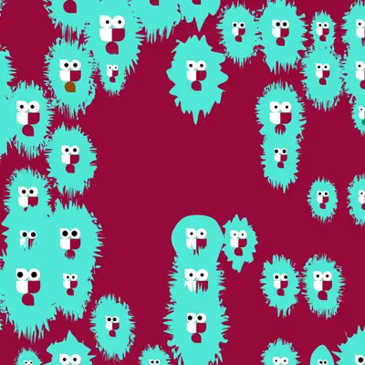 11x15 Basedpepen Blob with 145 Eyes #3