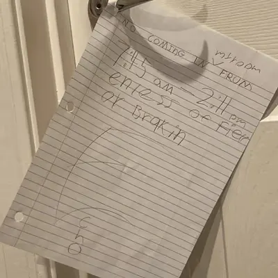 No Coming In My Room