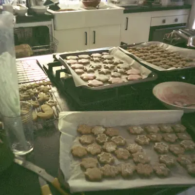 Christmas cookie baking day