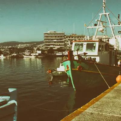 The port of Kavala