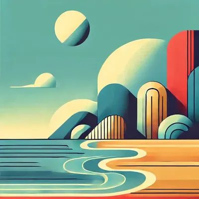 Peaceful Coastal Waves