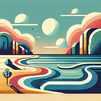 Colorful Coastline
