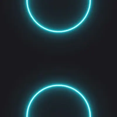 Neon Ring Cyan
