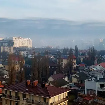 Fog over Odessa. 7.17 am.
