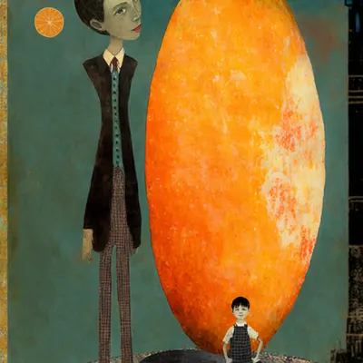 James with Big Peach and Little Man