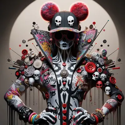 Buttons and Bones: Punk Glam Couture