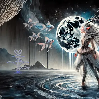 Cosmic Dreamwalker: Guardian of the Piscean Moon