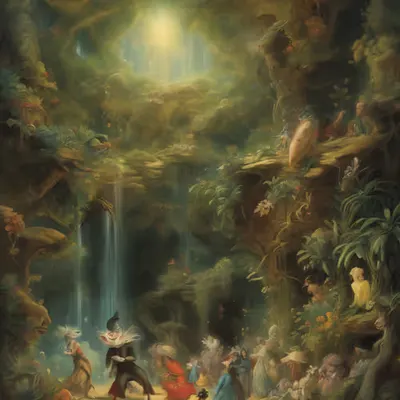 Mystical Waterfall Hosts Midnight Revelry