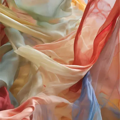 Veils of Poured Colors