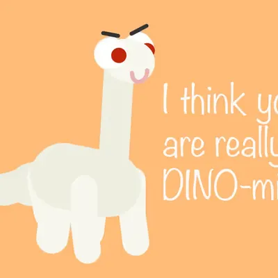 Valentine's Day Cards: Dino Pals