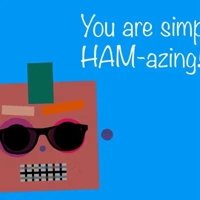 Valentine's Day Cards: Sea Hams