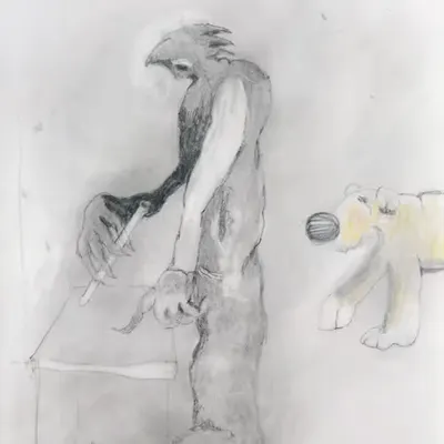 Scientist & his dog