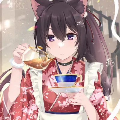 Kitten's Tea Time