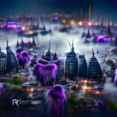 Purple city