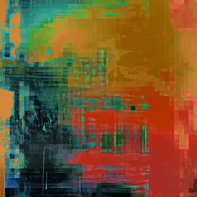 Untitled No. 13 (Snow Cone Syrup on Ketchup and Mustard)