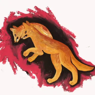 Foxes Playing