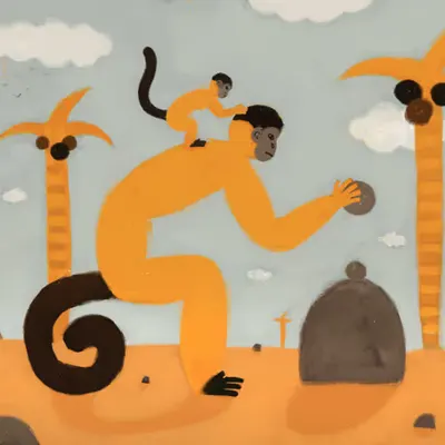 Monkey Using Tools
